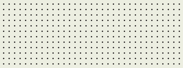 Stylized Minimalistic Pegboard with Black Circular Dots on Beige Background, Perfect Pattern for Modern Design Projects. Vector