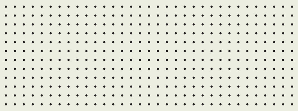 Stylized Minimalistic Pegboard with Black Circular Dots on Beige Background, Perfect Pattern for Modern Design Projects. Vector