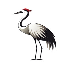 Obraz premium heron on a white background