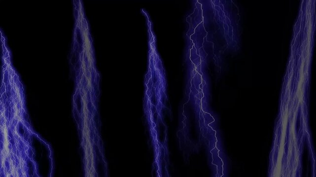 Blitzgewitternacht. tunder light isolated on black, smart phone and mobile phone backround vertical. 