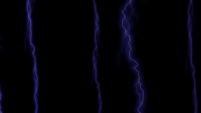 Blitzgewitternacht. tunder light isolated on black, smart phone and mobile phone backround vertical. 