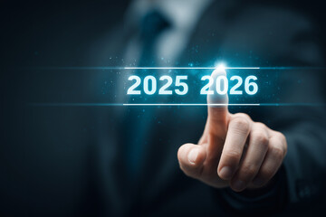 Business growth forecast concept for year 2026