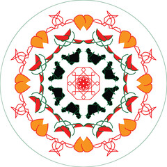 Multi color mandala design for your website