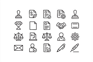 Justice and legal service vector illustrations for business projects