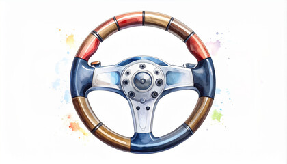 A Simple F1 Steering Wheel Seen from Above