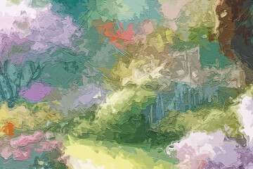 Various oil paintings, flowers, chrysanthemums, lake scenery, roses, peonies, waterfalls, forests, spotted deer, flying birds, mountains and waters