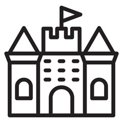 Obraz premium Medieval Castle Icon