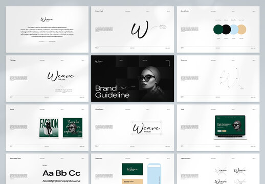 Modern and Clean Fashion Brand Guideline Presentation for Branding Identity