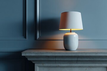 Stylish Lamp Casting a Gentle Glow at Home