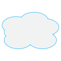 Sketched shapes leading towards a charming element, enhanced with a blue neon glow.