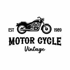 Vintage motorcycle logo with EST 1989 text.
