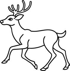 Fototapeta premium deer vector illustration