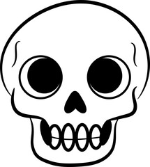 Halloween skull transparent background