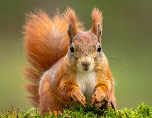 Close-up of a red squirrel