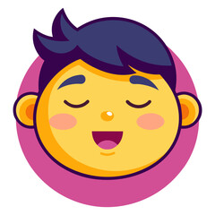 sleeping emoji face z z z s symbol peaceful rest dreamy comfort relaxation tiredness exhaustion