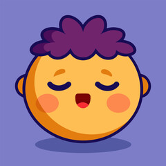 sleeping emoji face z z z s symbol peaceful rest dreamy comfort relaxation tiredness exhaustion