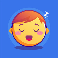 sleeping emoji face z z z s symbol peaceful rest dreamy comfort relaxation tiredness exhaustion