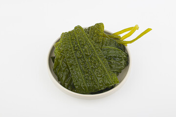 Algae floatsam in the supralithoral. Alaria esculenta. costaria costata