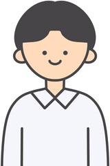 Cute Boy Character Illustration