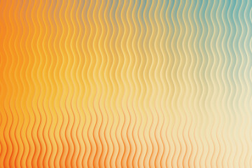 Wavy lines abstract background with orange and blue gradient