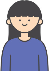 Cute Girl Character Illustration