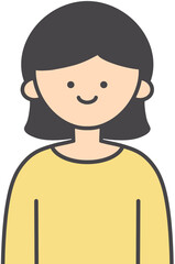 Cute Girl Character Illustration