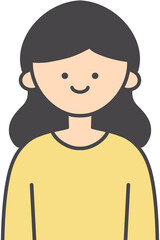 Cute Girl Character Illustration