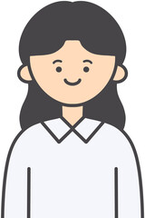 Cute Girl Character Illustration