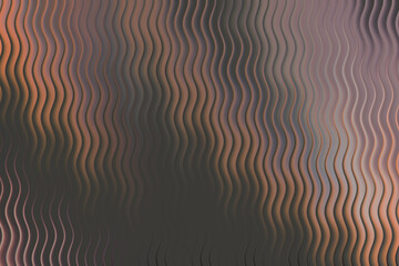 Abstract wavy lines in muted tones of grey and orange, textured surface