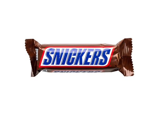 snickers chocolate isolated on white png