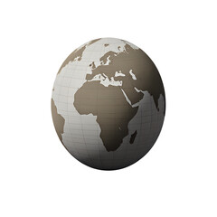 Fototapeta premium Globe earth world map geography continents countries travel sphere