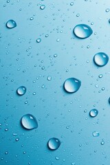 Water droplets on a light blue surface (1)