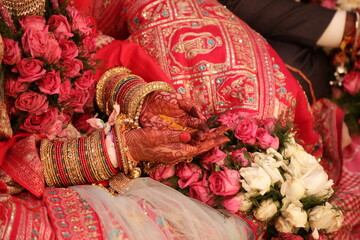 A woman's hands during prayer