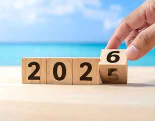 New Year Changing from 2025 to 2026