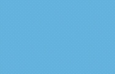 水色の背景に白い小さなドットが並んだシンプルなドット柄パターン