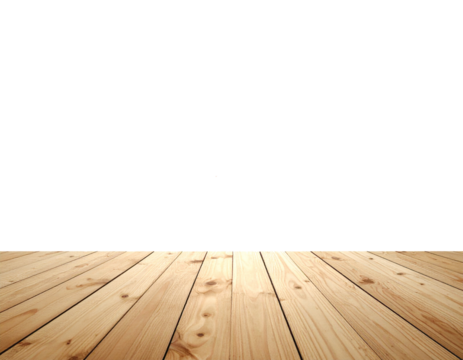 Holzboden auf weißem Hintergrund – isolierte Textur für Design & Architektur