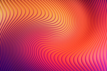 Abstract swirling lines with a vibrant gradient of purple to orange