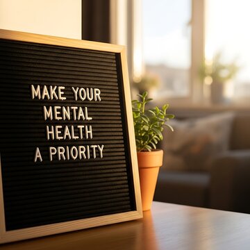 Prioritizing Mental Health, Motivational Message.