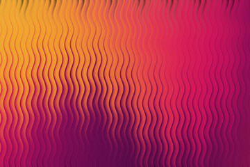 Abstract wavy lines with a vibrant yellow to pink gradient