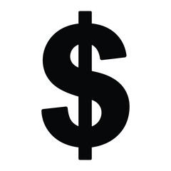Obraz premium Dollar sign a bold and iconic symbol representing currency, finance, and economic value in a minimalist design