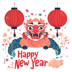 new year font, new year, vector, transparent background, festival, asia, culture, icon, pattern, celebration, design, festive, year