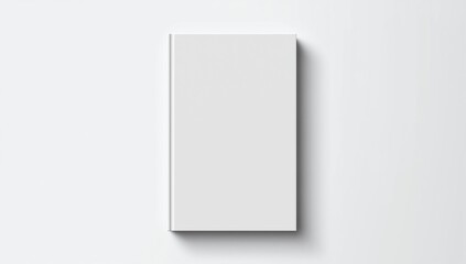 Book cover blank white mockup model