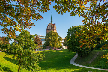 Kr&ouml;peliner Tor in Rostock, im Sp&auml;tsommer, Anfang Herbst