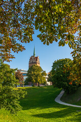 Kr&ouml;peliner Tor in Rostock, im Sp&auml;tsommer, Anfang Herbst