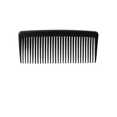 Black plastic hair comb