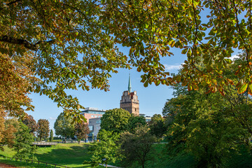 Kr&ouml;peliner Tor in Rostock, im Sp&auml;tsommer, Anfang Herbst