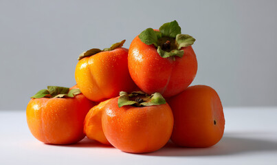 Fresh and plump persimmons