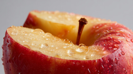 Full and juicy red apples