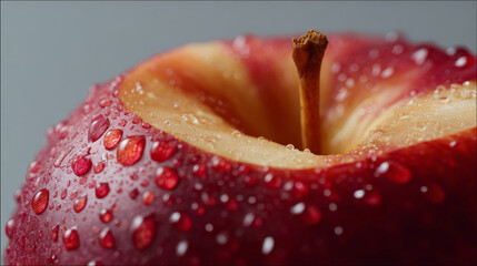 Full and juicy red apples