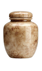 Light beige urn with marbled design